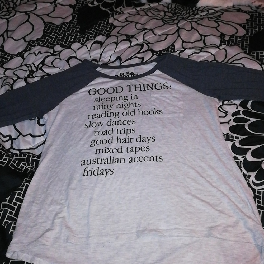 XL Black Matter Good Things Baseball tee